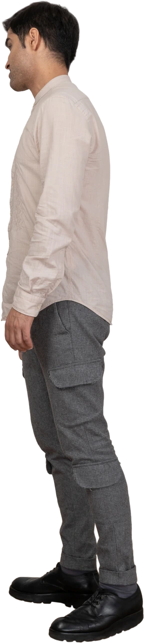 Man in shirt standing