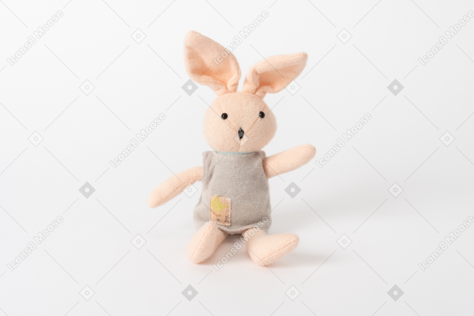 Lapin jouet rose