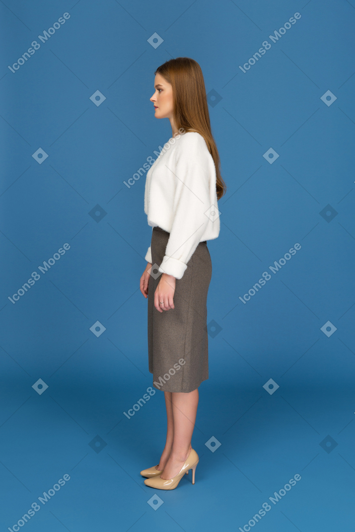 Young businesswoman standing