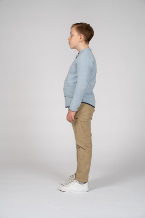 Side view of boy