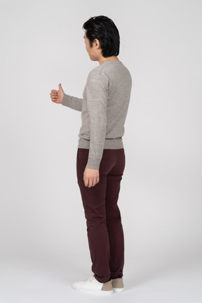 Man in casual clothes standing