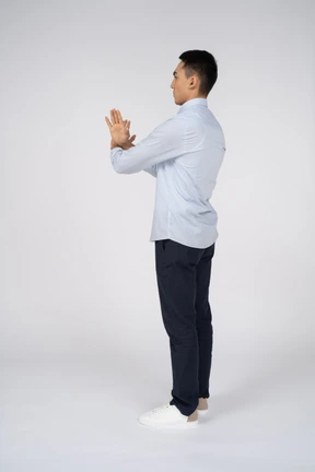 Man in casual clothes standing