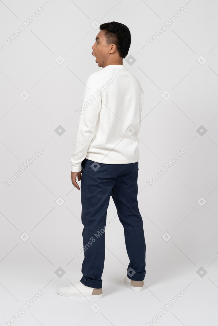 Man in casual clothes standing