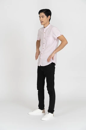 Man in casual clothes standing