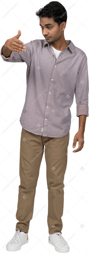 Man in casual clothes standing