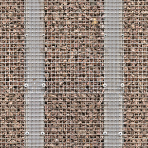 Gabion wall texture