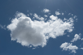 Clouds in the blue sky