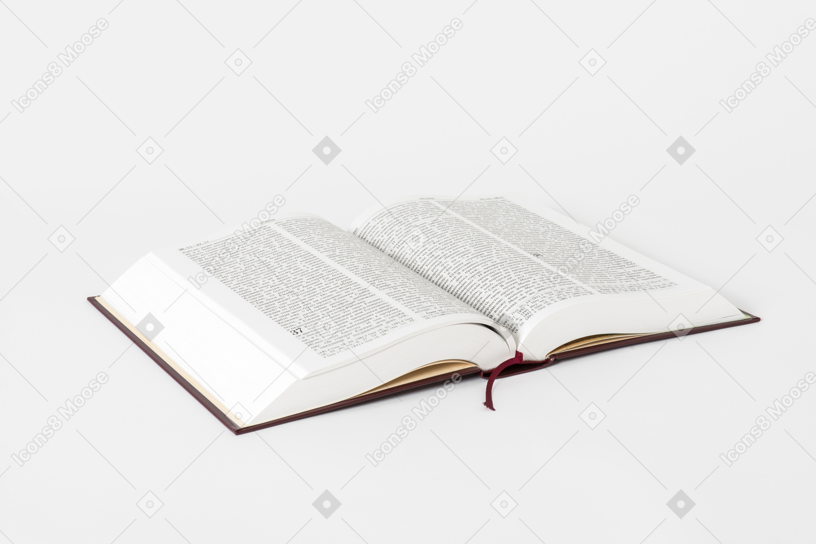 흰색 바탕에 오픈 성경 책