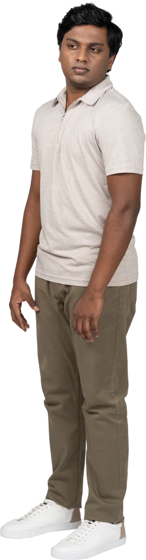 Man in casual clothes standing