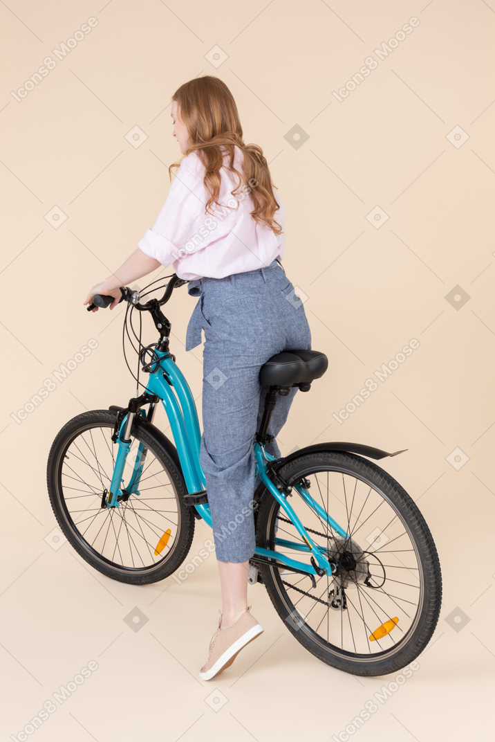 Riding on bicycle for a ling time would be like
