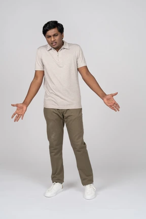 Man in casual clothes standing