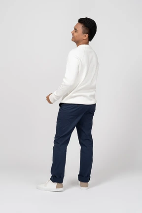 Man in casual clothes standing