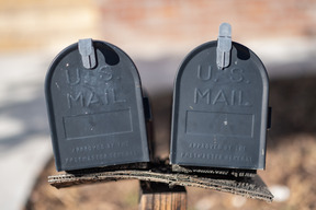 Two mail boxes