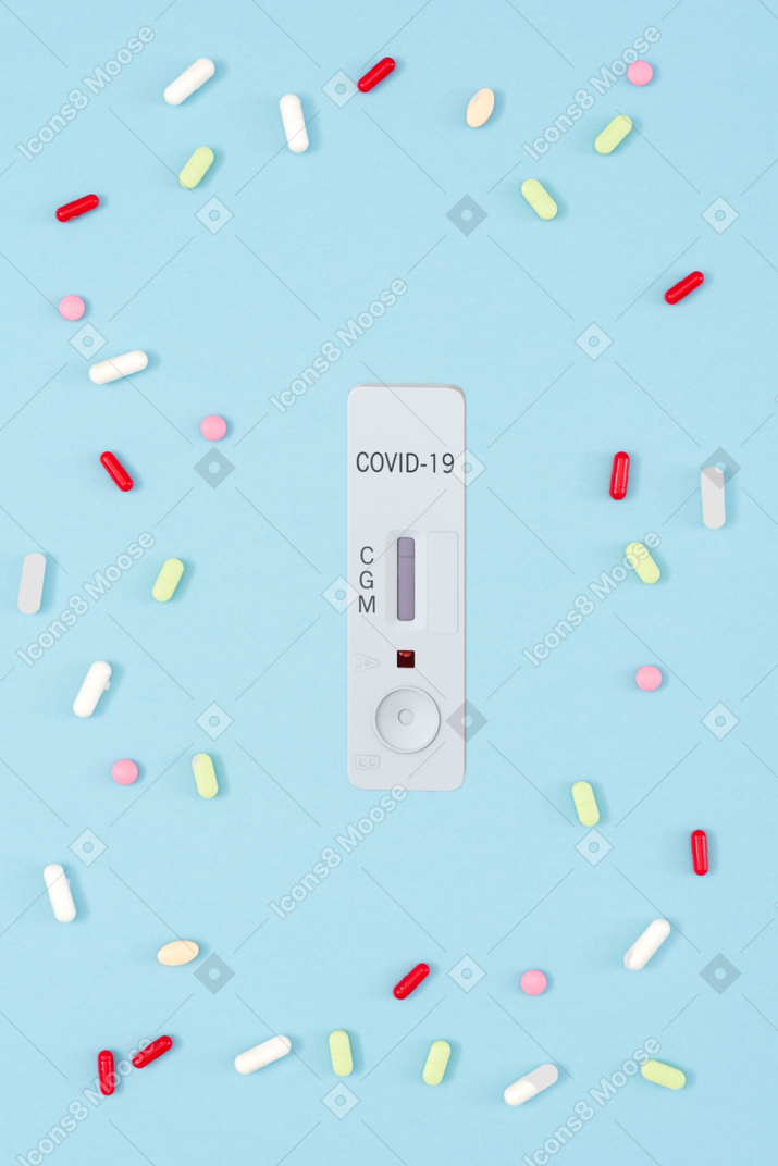 Test for coronavirus and different pills