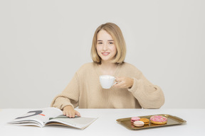 Genieße meinen kaffee-moment