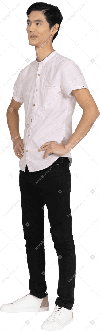 Man in casual clothes standing