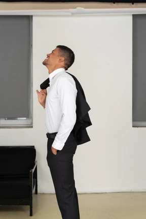 Good looking standing man