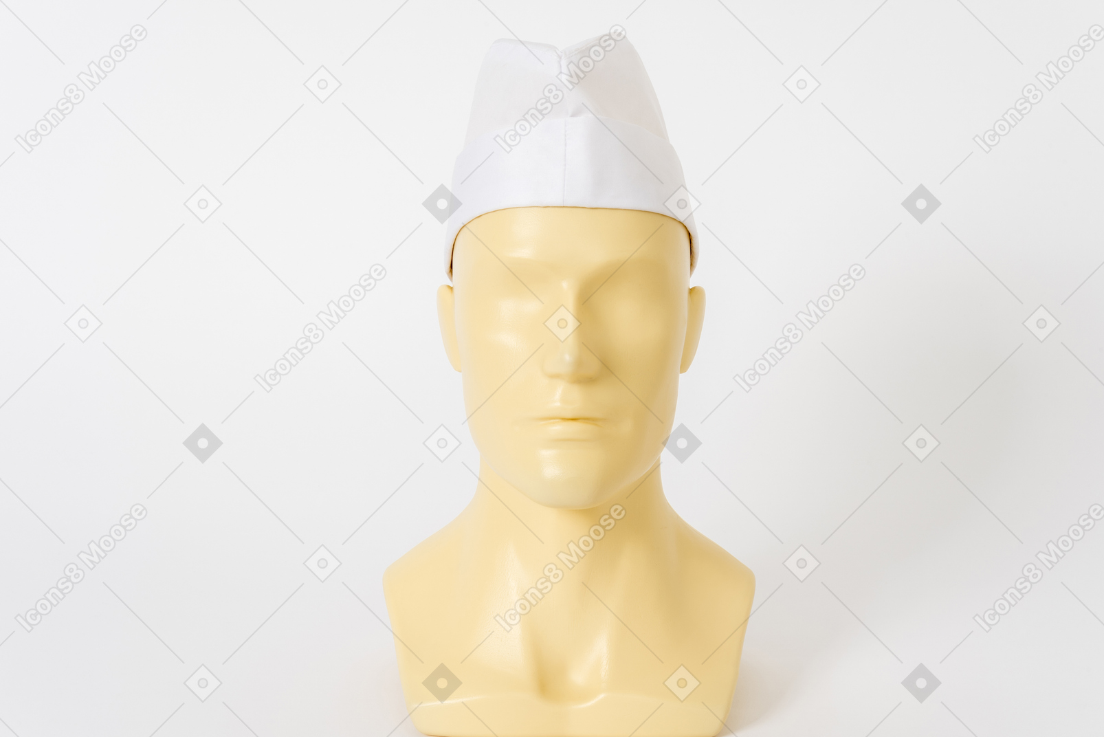 Medical hat on mannequin head
