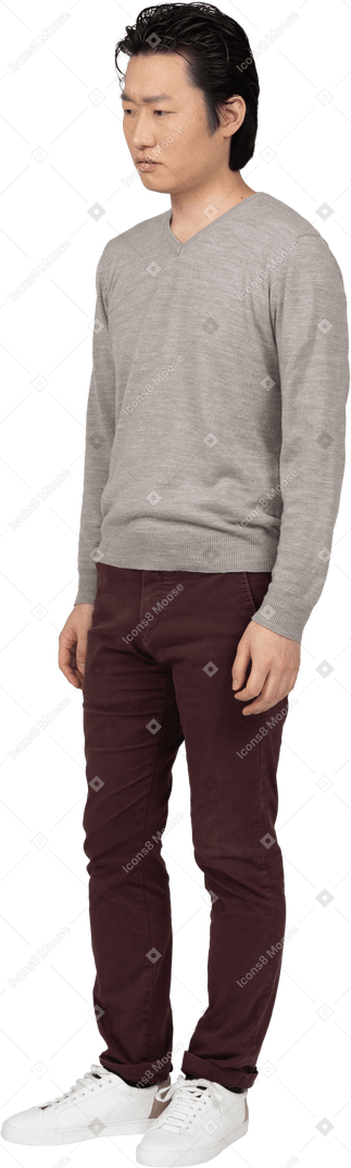 Man in casual clothes standing