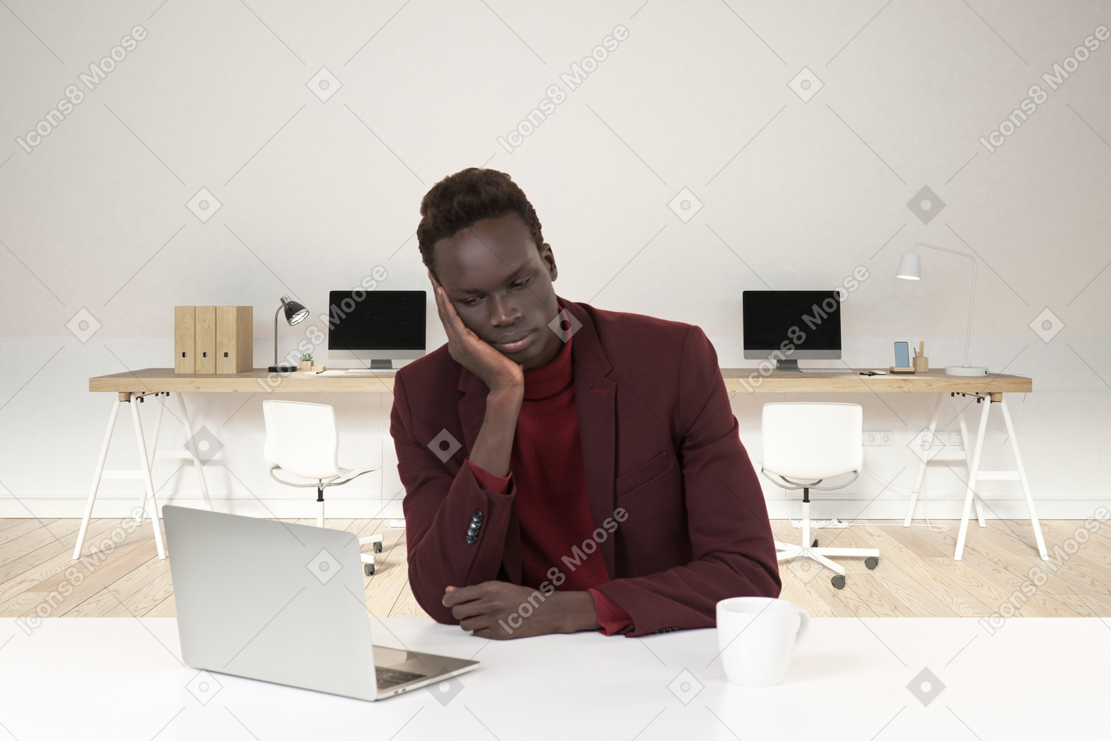 Man in a modern office