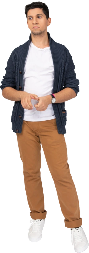 Man in casual clothes standing