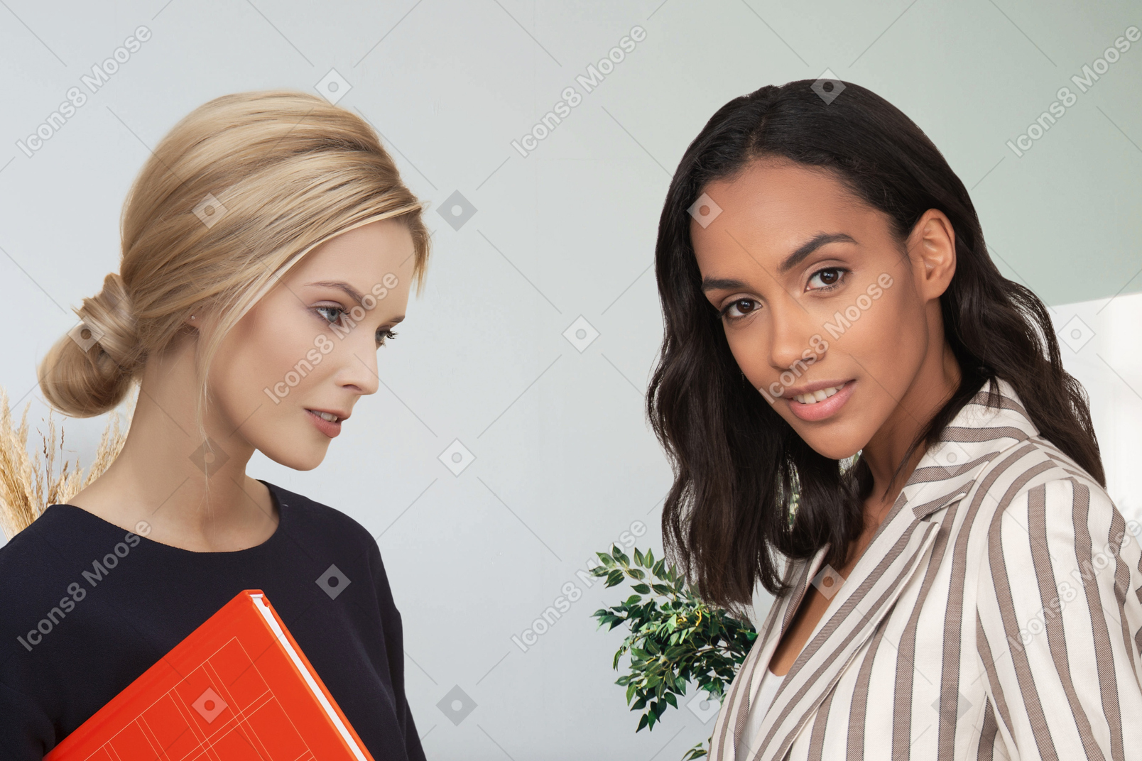 Duas mulheres de negócios no escritório