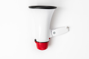 Megaphone flat lay