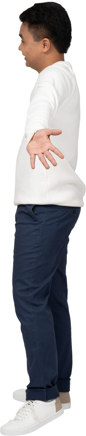 Man in casual clothes standing