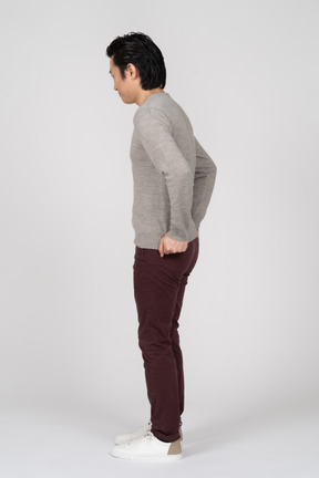 Man in casual clothes standing