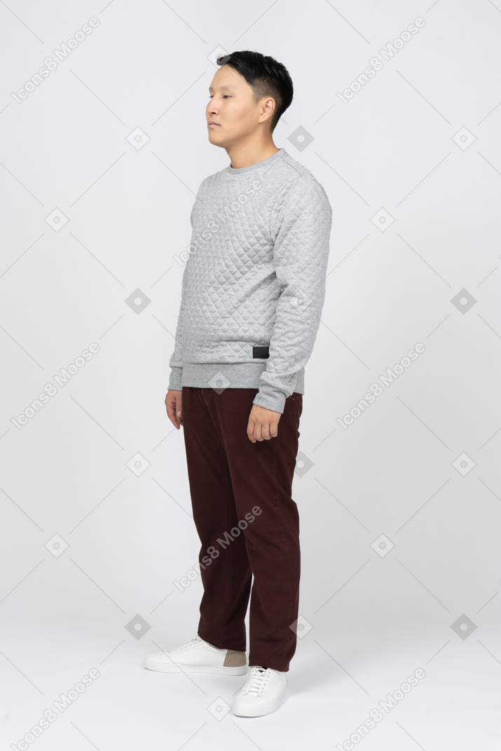 Man in casual clothes standing