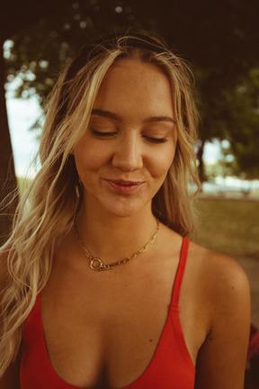 Red Bikini Outdoor Portrait