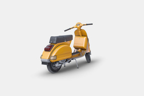 Yellow scooter