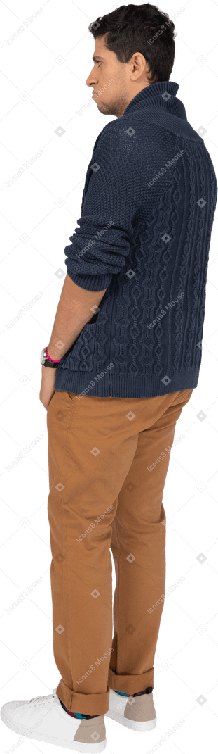 Man in casual clothes standing