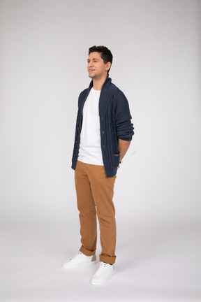 Man in casual clothes standing