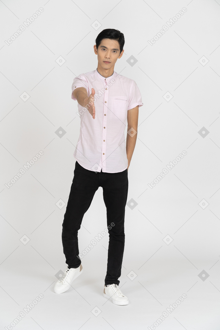 Man in casual clothes standing