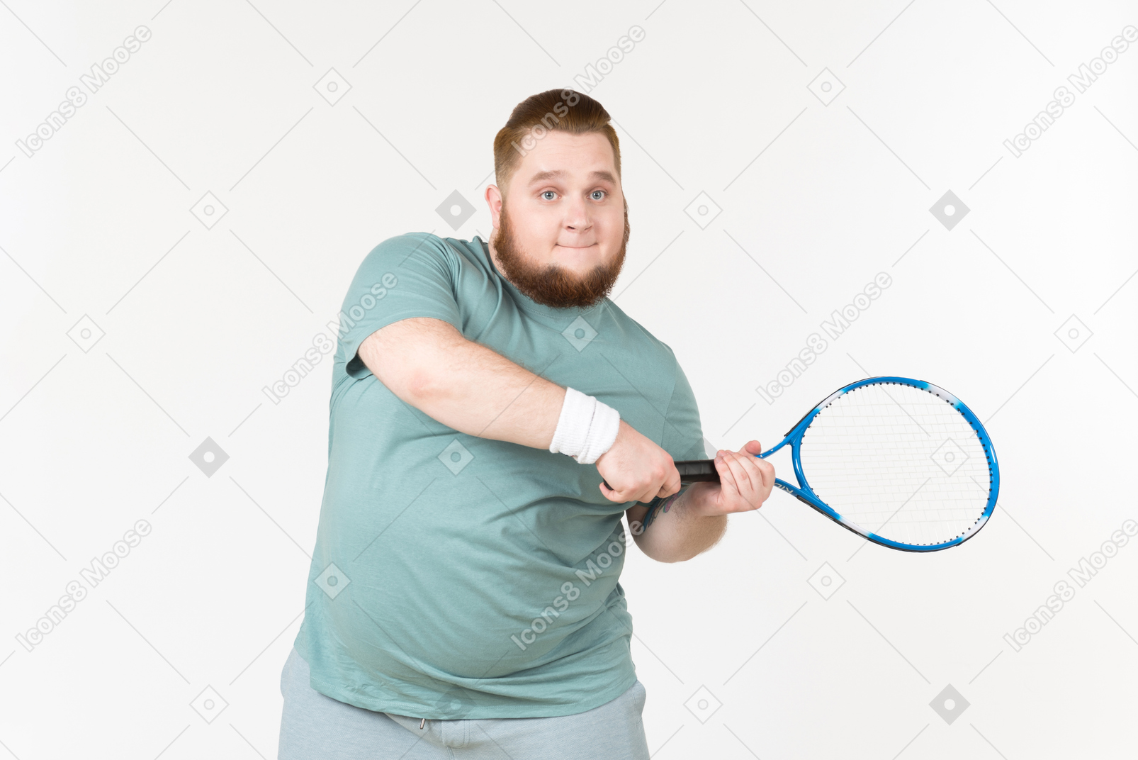 Quem está pronto para jogar tênis grande?