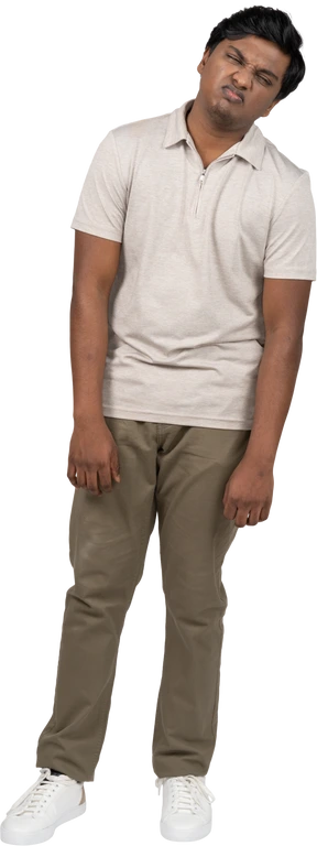 Man in casual clothes standing