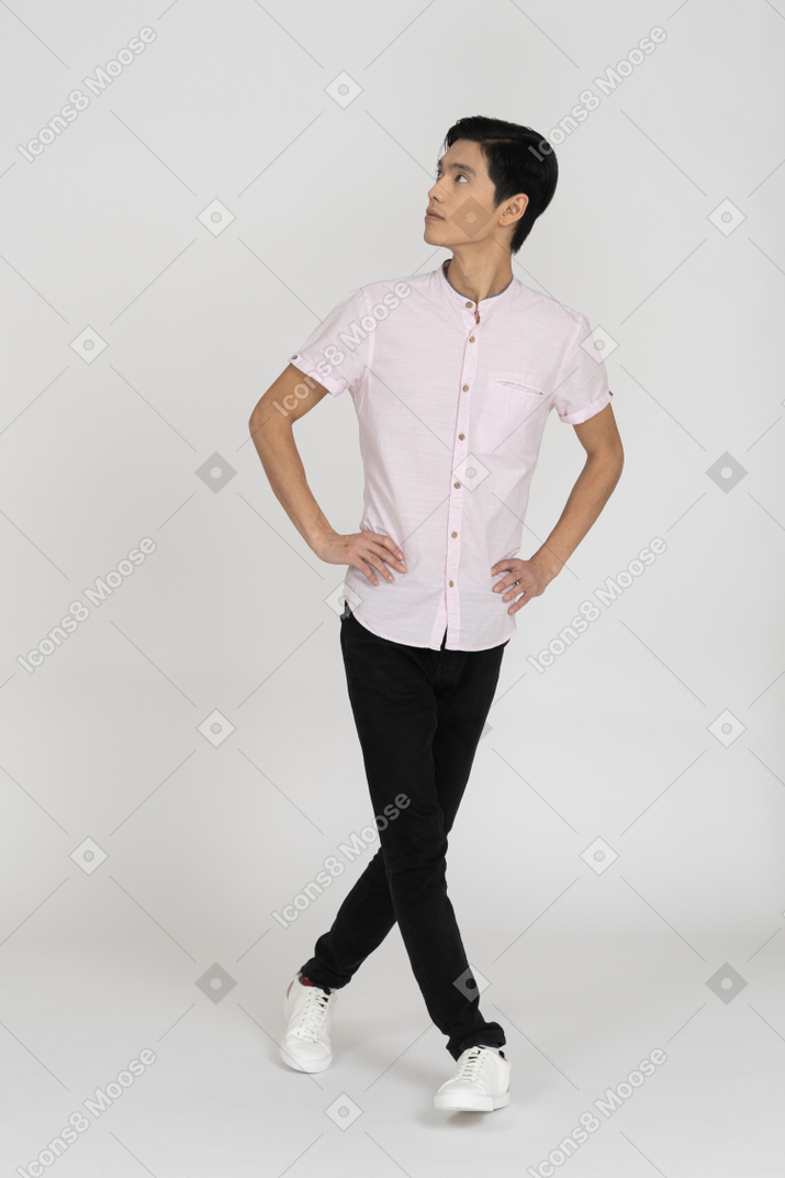 Man in casual clothes standing