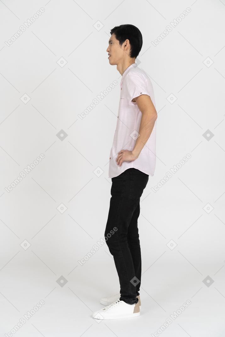 Man in casual clothes standing