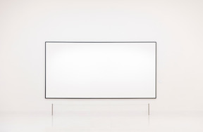 Background of whiteboard on white wall