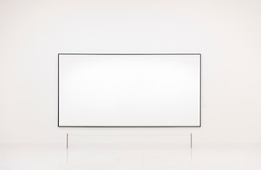 Fundo de quadro branco na parede branca