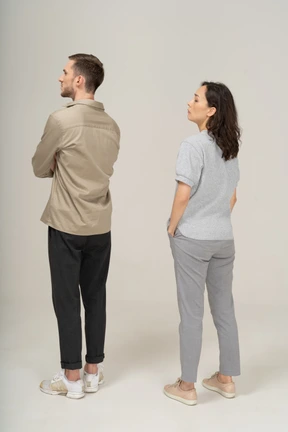 Young couple thinking
