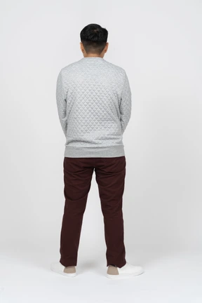 Man in casual clothes standing