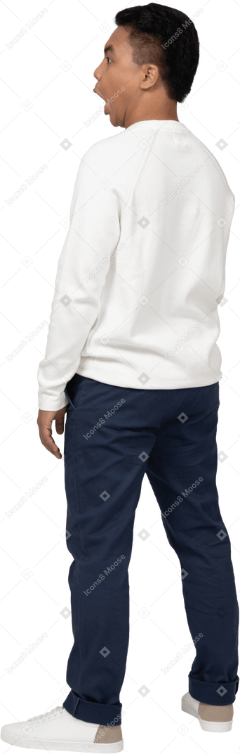 Man in casual clothes standing