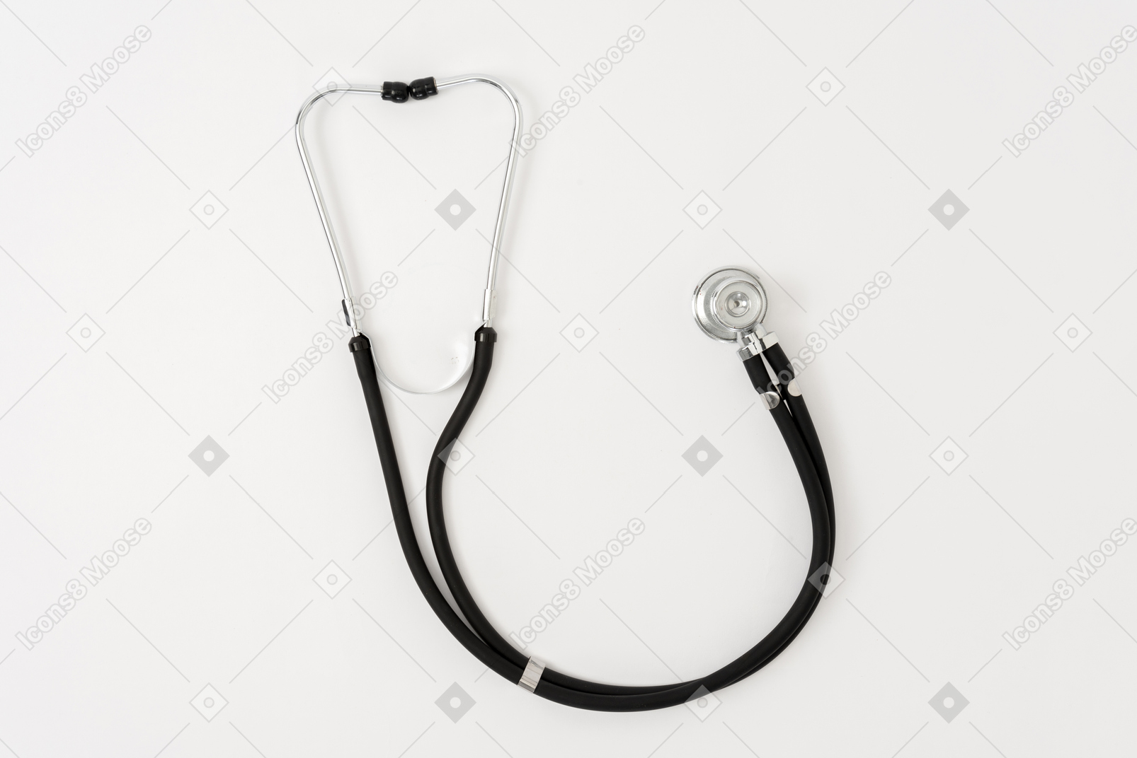 Stethoscope on white background