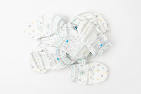 A pile of diapers