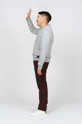 Man in casual clothes standing