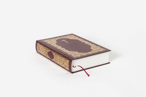 Bible book on white background