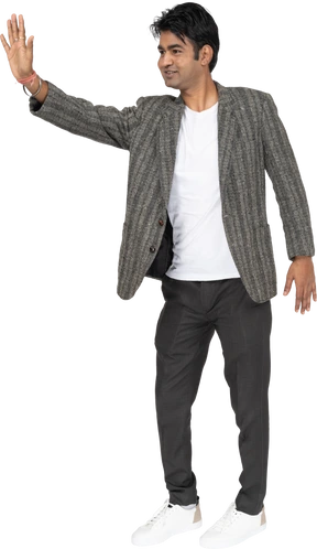 Man in suit standing