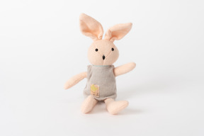 Lapin jouet rose